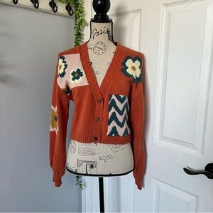 La Hearts Multicolor Floral Women's Cardigan